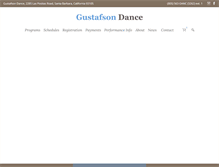 Tablet Screenshot of gustafsondance.com
